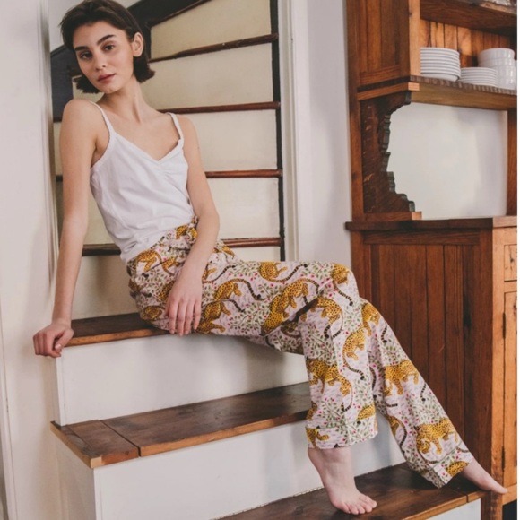 Printfresh Leopard Print Cotton Pajama Pants - Picture 3 of 8